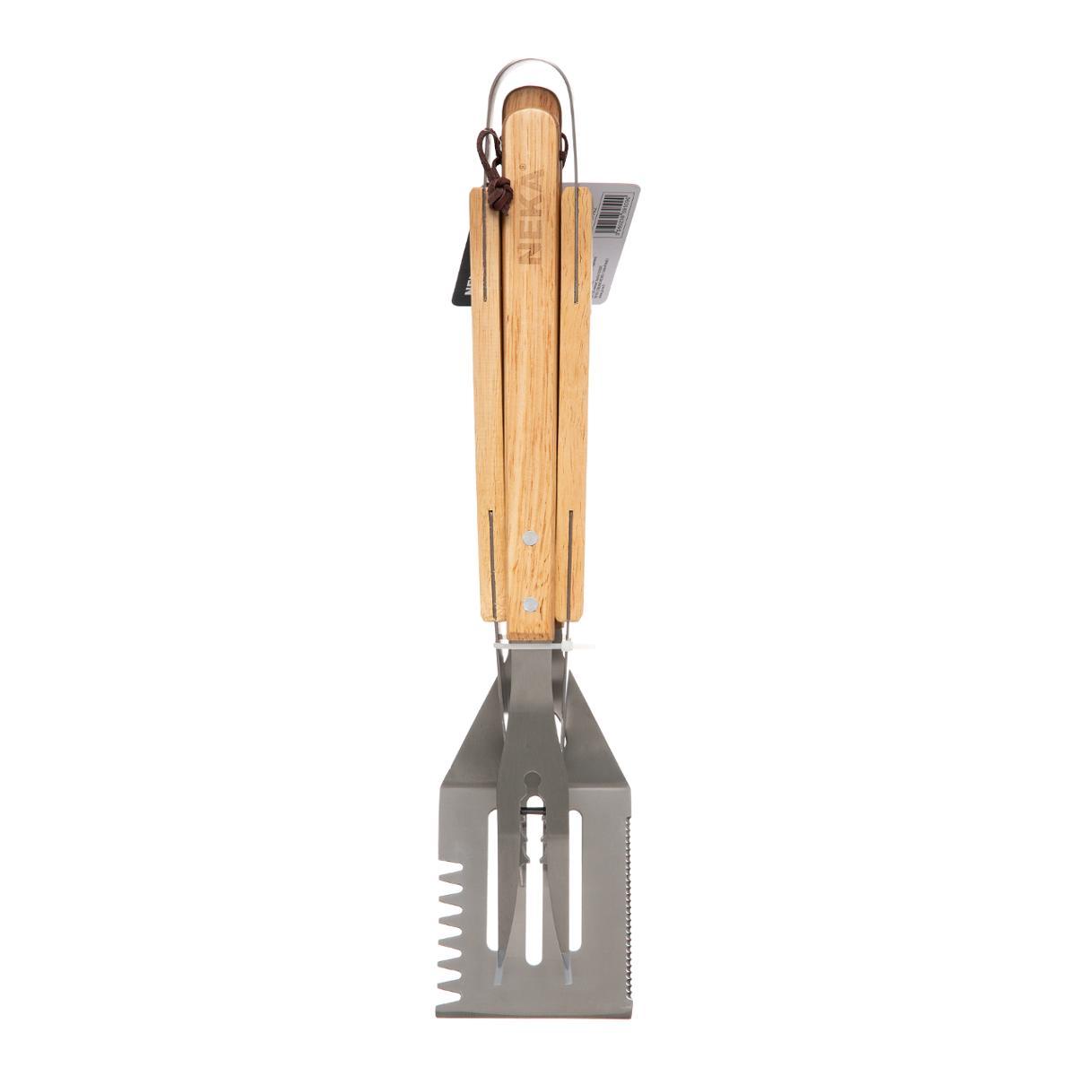 USTENSILE BARBECUE MANCHE BOIS X3 PIECES