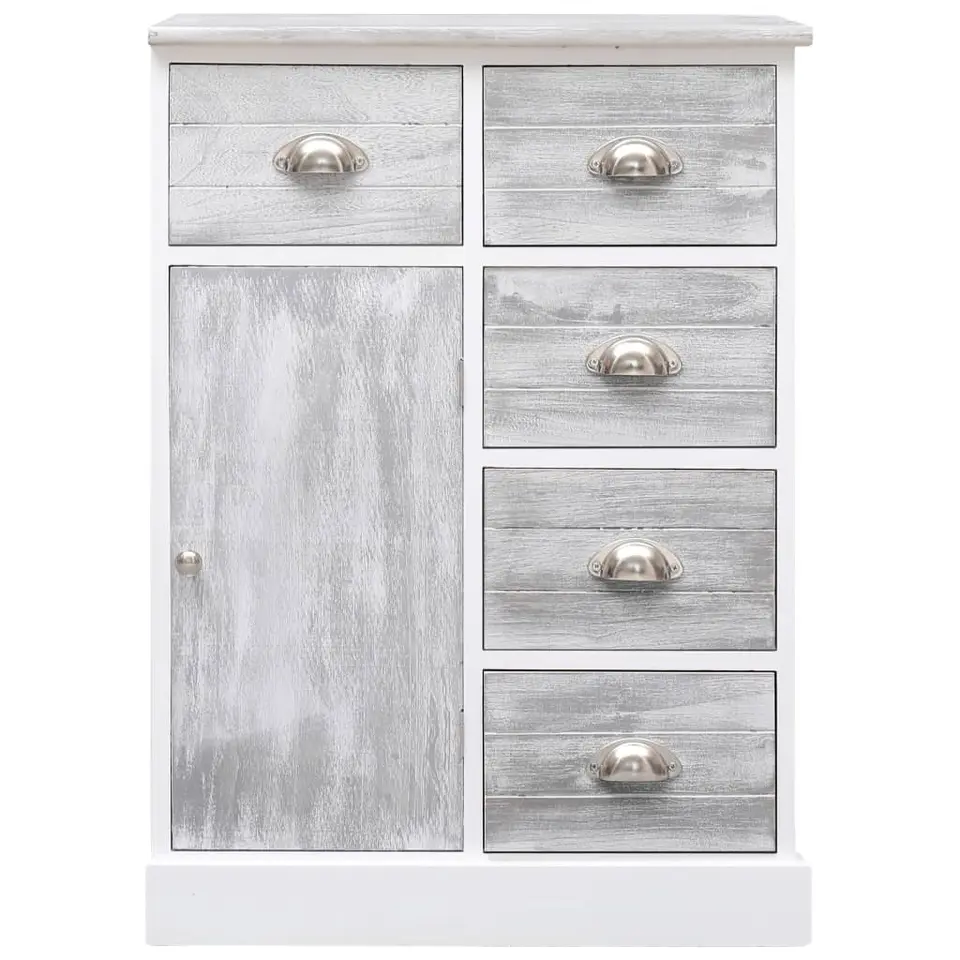vidaXL - Dressoir - Grijs - Hout