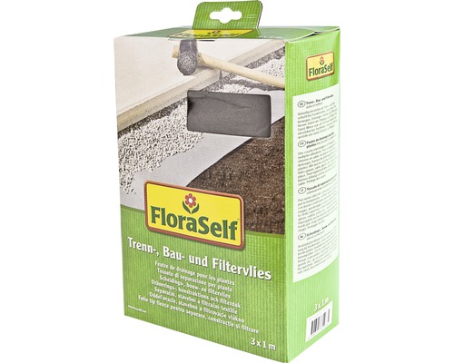 FloraZelfscheidend, opbouw- en filtervlies 3x1 m 130 g/m²