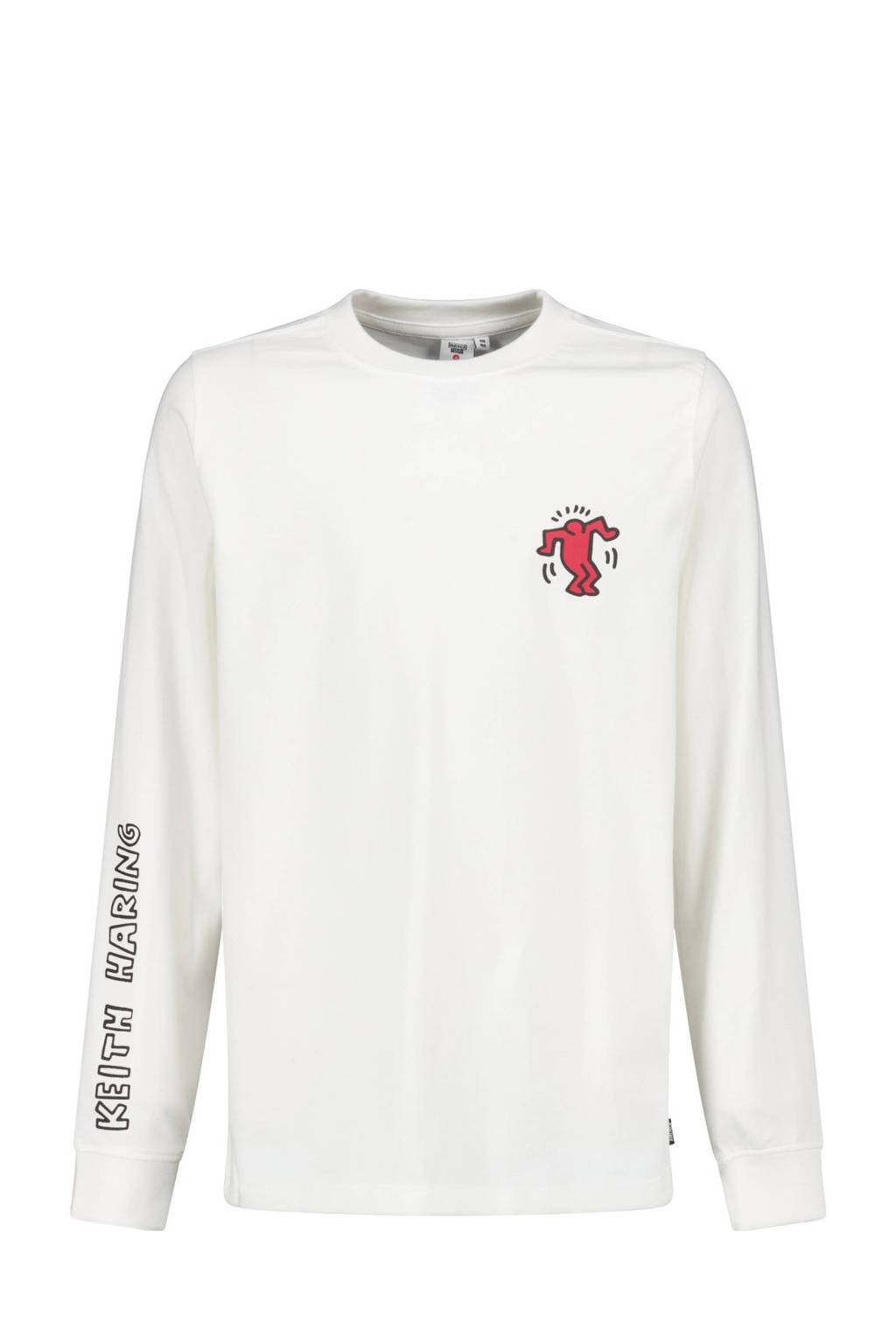 America Today longsleeve met backprint ecru