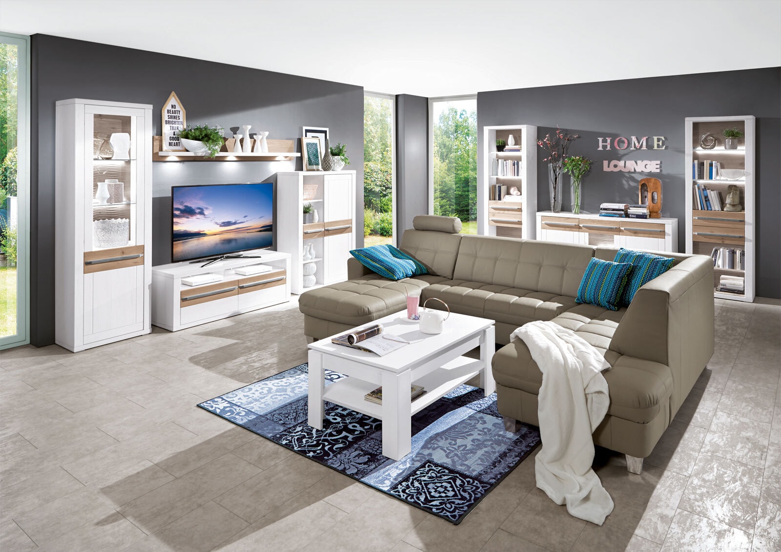 Couchtisch Toronto Pinie hell Nachbildung ca. 110 x 47 x 65 cm