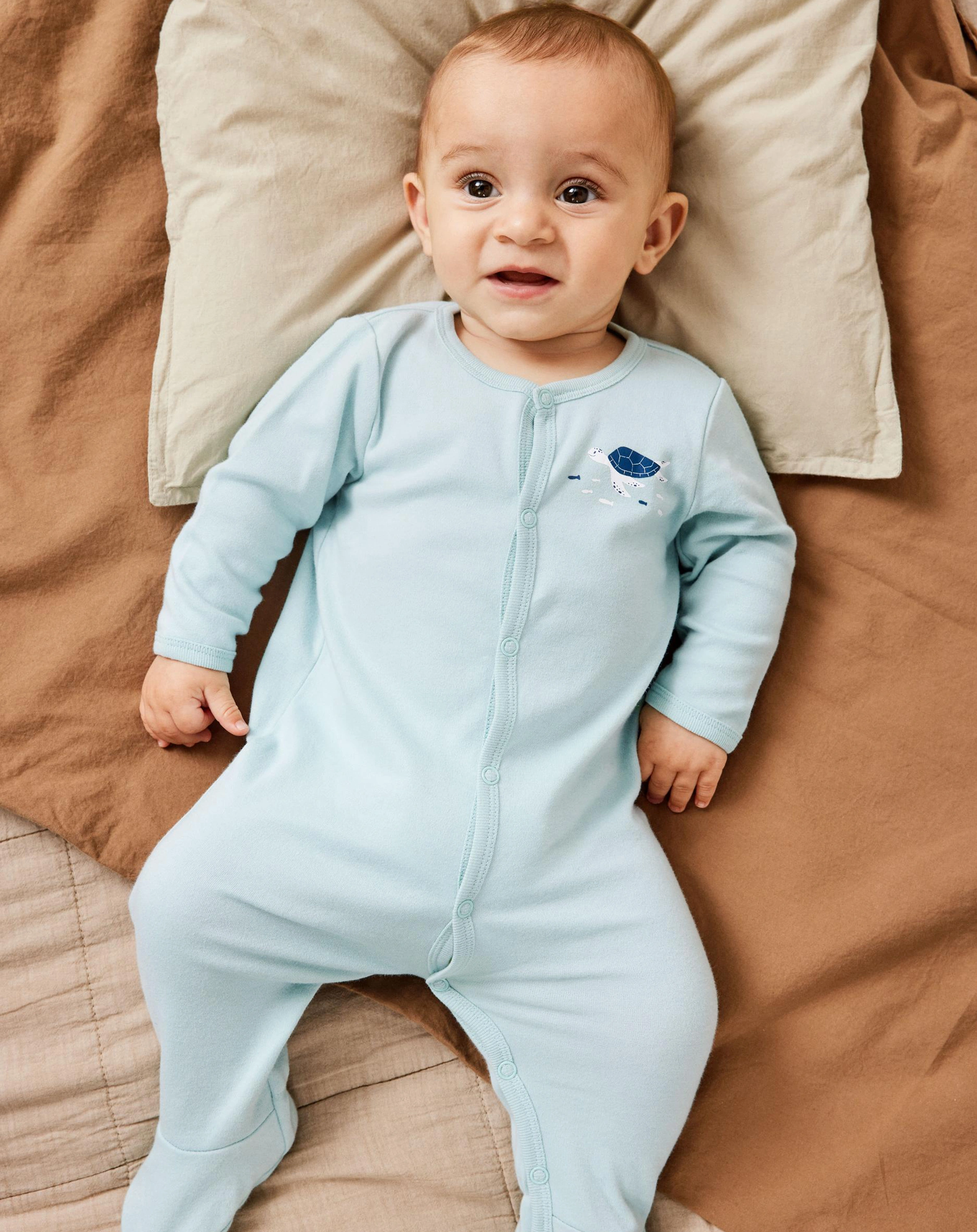 Schlafstrampler NBMNIGHTSUIT mit Fuß 2er Pack in blue haze