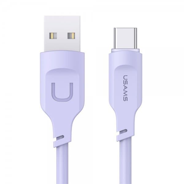 USAMS Kabel Lithe Series USB-A/USB-C 1.2 m Lila