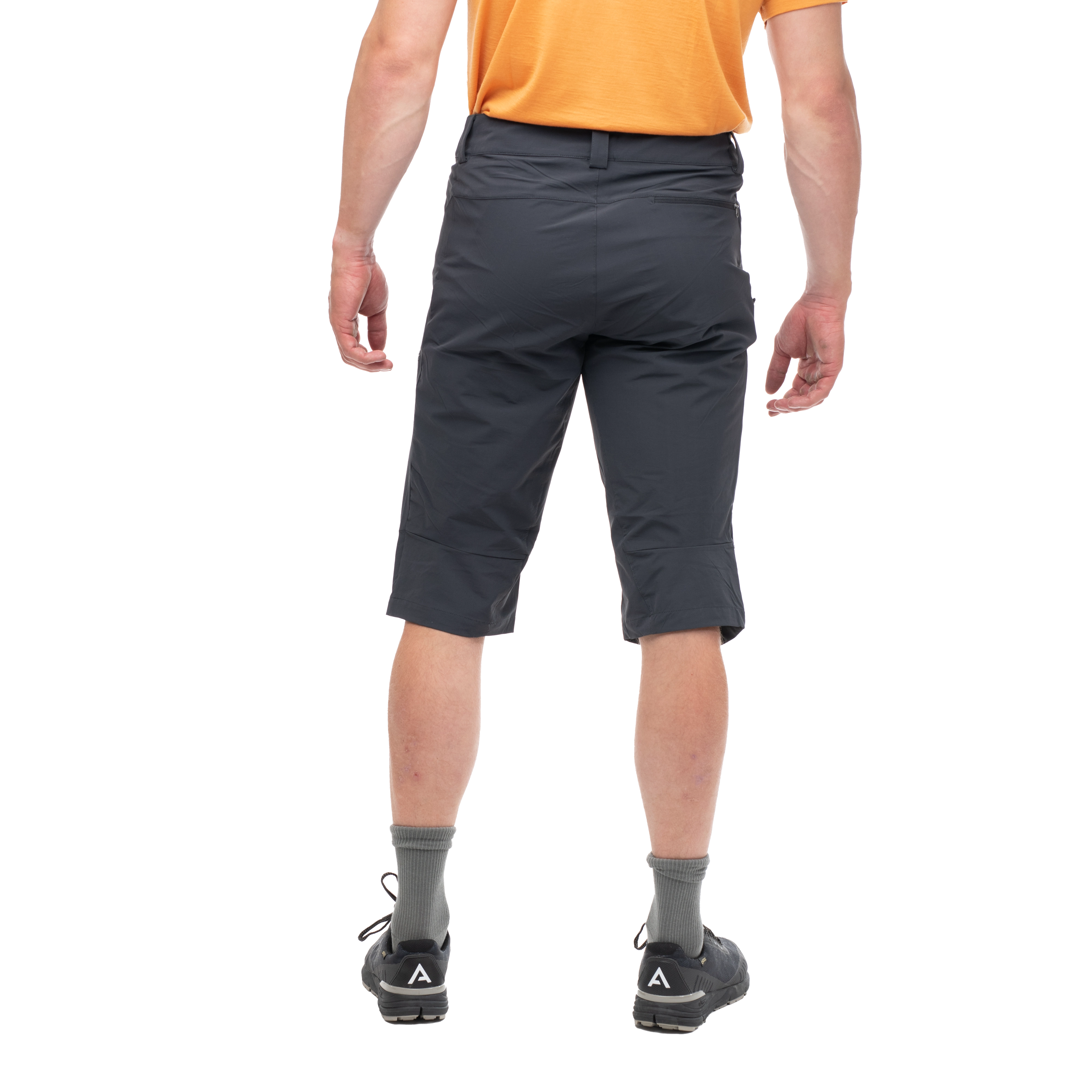 Vandre Light Softshell Long Shorts Men Dark Shadow Grey