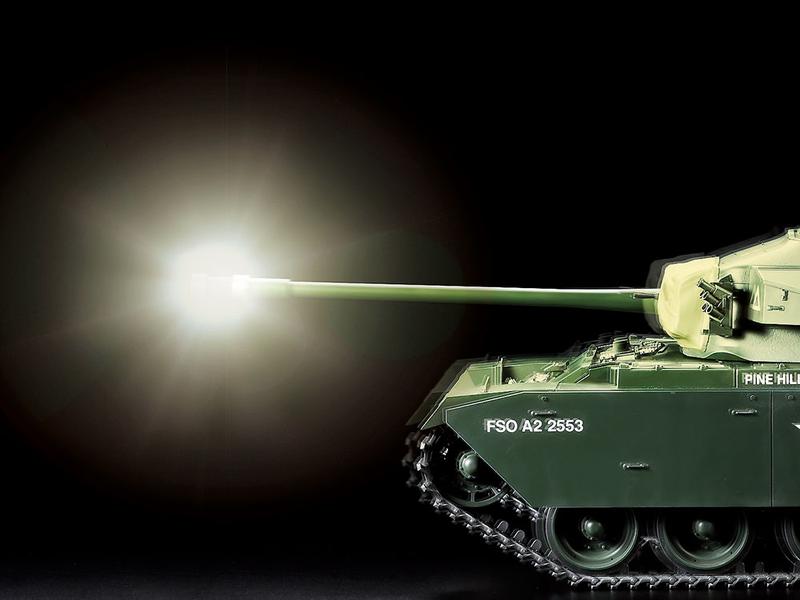 Tamiya Panzer Centurion MKIII, Full Option, 1:16, Bausatz Centurion MKIII Panzer mit Schweizer Decals