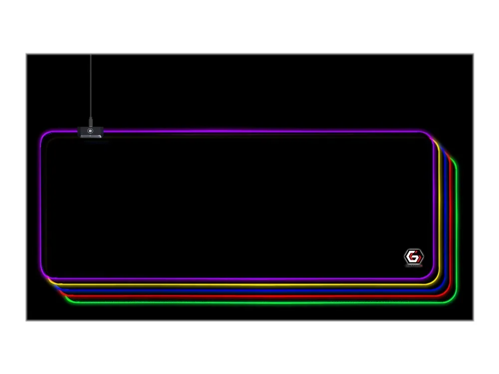 Gembird MP-GAMELED-L Gaming musemåtte med LED lyseffekt, størrelse L (30cm x 80cm)