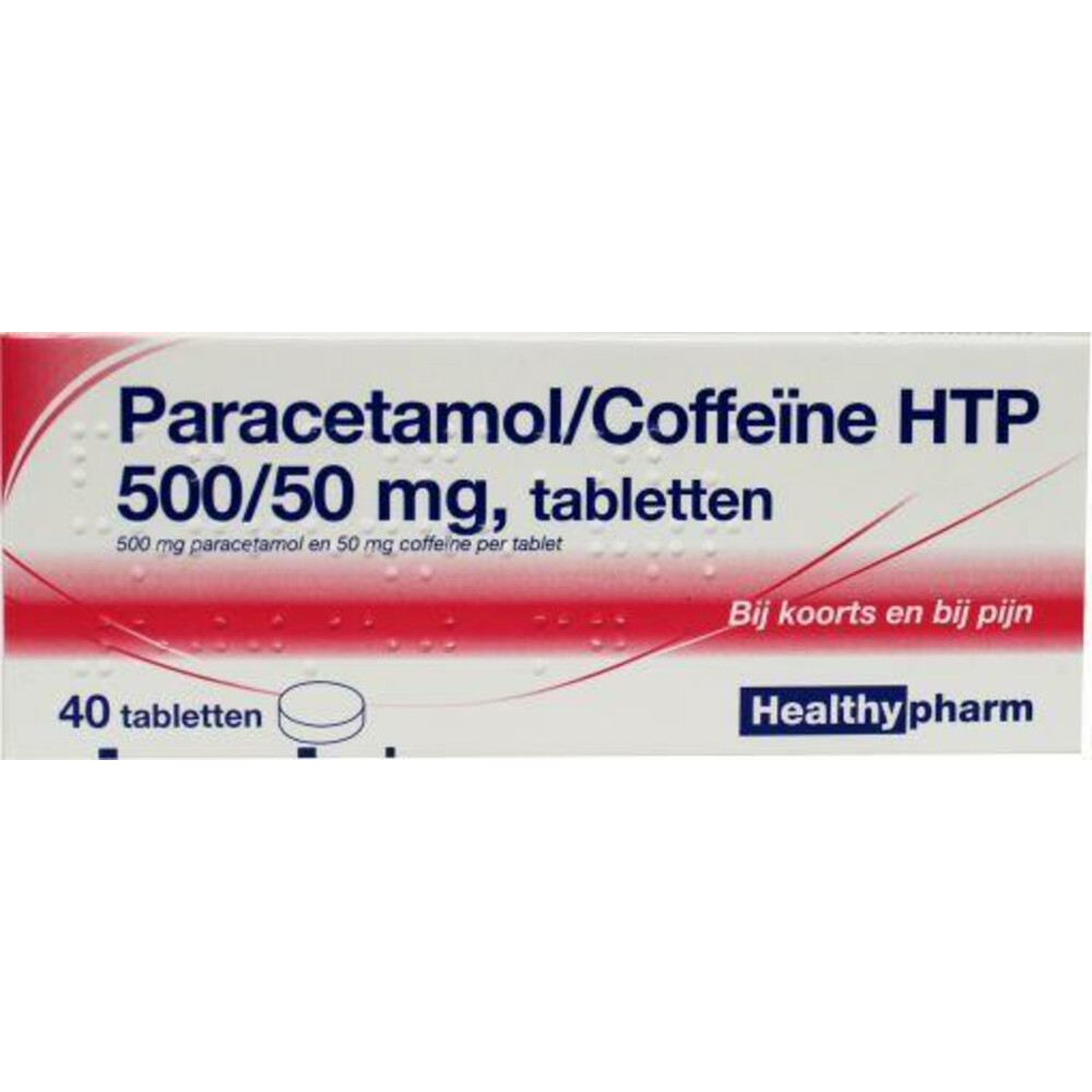 Healthypharm Paracetamol Coffeïne 500/50 mg40 tabletten