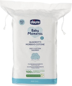 CHICCO Wattepads 0m+ Beutel, 60 Stück