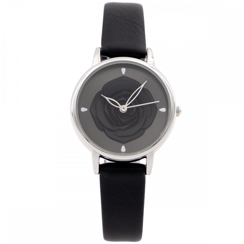 Coffret montre Femme M. JOHN bracelet Cuir Noir