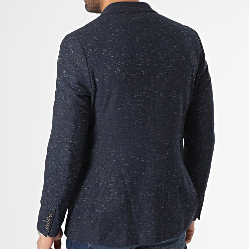 Veste Blazer Bleu Marine Chiné