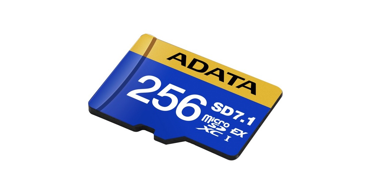 ADATAPremier Extreme microSDXC 256 GB geheugenkaart  (Blauw/geel, UHS-I U3, Class 10, V30)