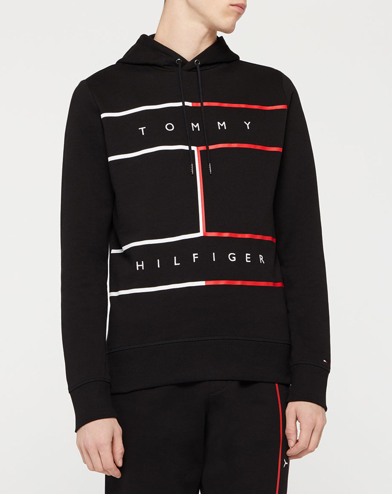 Tommy Hilfiger Sweat Large Rwb Flag noir