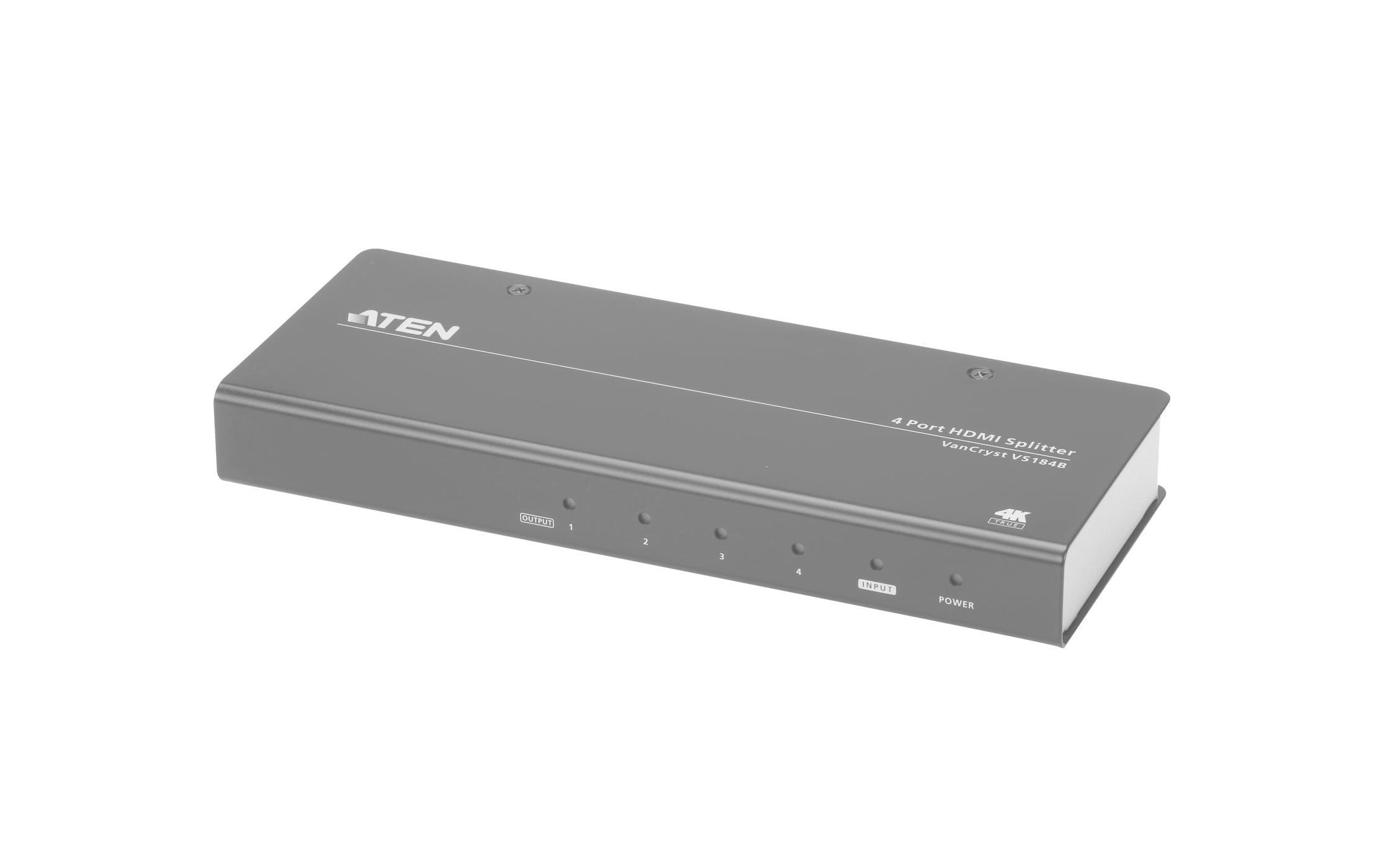 4-Port Signalsplitter HDMI - HDMI VS184B4-Port True 4K HDMI Splitter