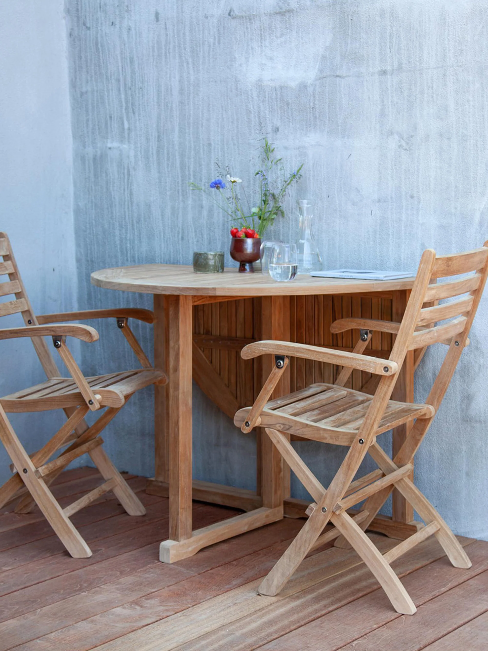 Ronde opvouwbare tuintafel Butterfly