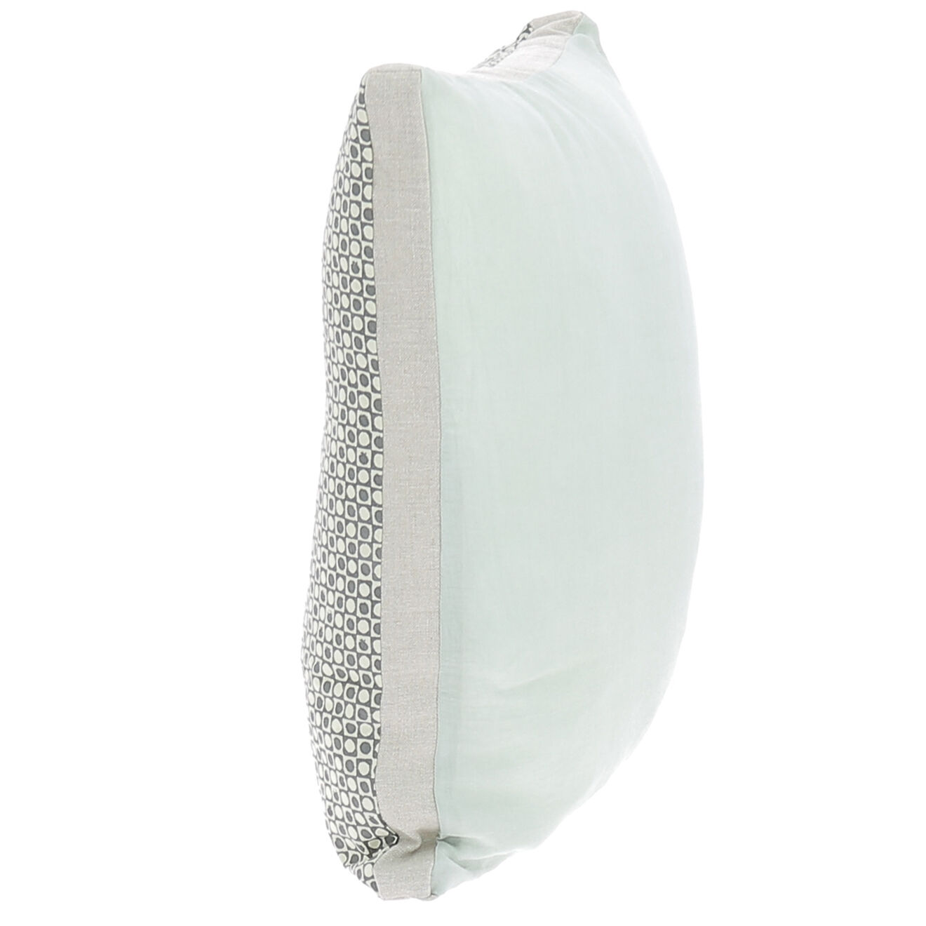 En Fil d'Indienne Housse de coussin Soie verte - 45x45 cm