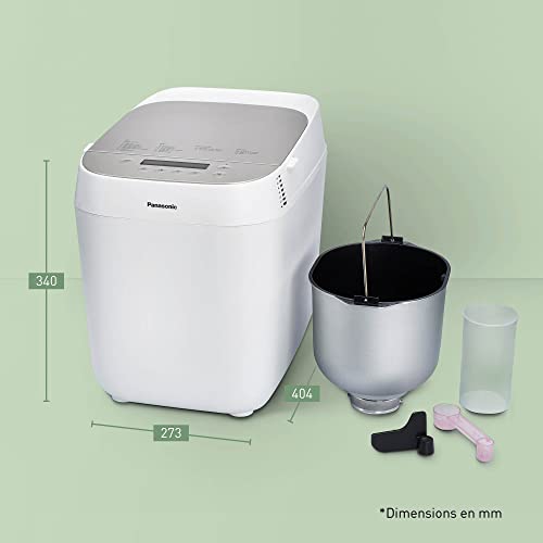 Panasonic SD ZP2000WXE Machine à Pain Artisanale Crusty Loaf, Cuisson sans Gluten, Double Capteur de Température, 18 Programmes Automatiques, Blanc : Cuisine et Maison
