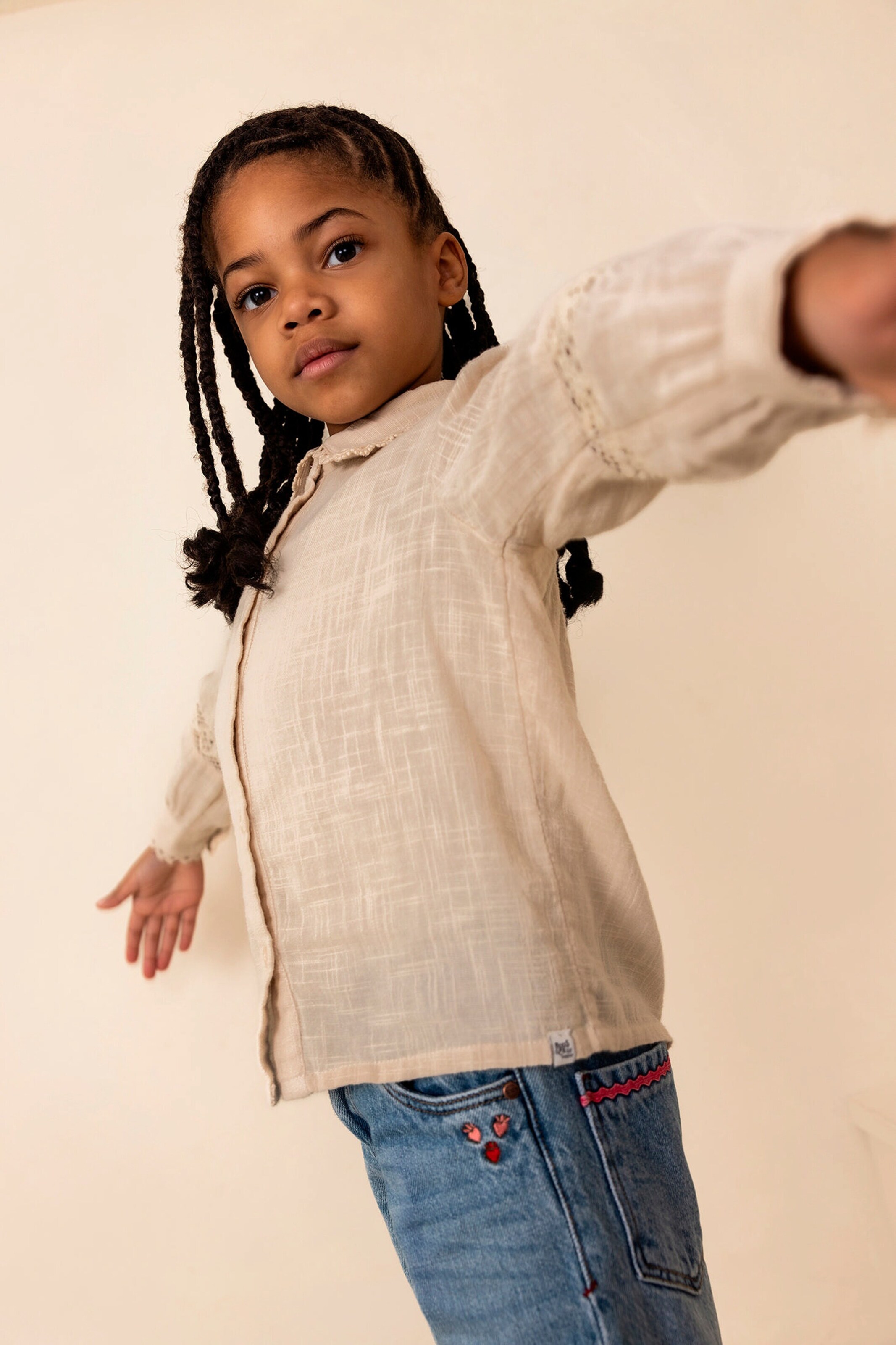 NOPPIES KIDS Bluse Ninnekah Fog