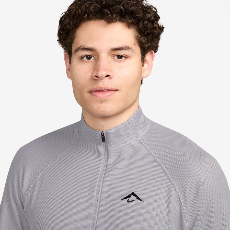 Nike Haut Running Dri-FIT Trail Midlayer HZ - Gris/Noir