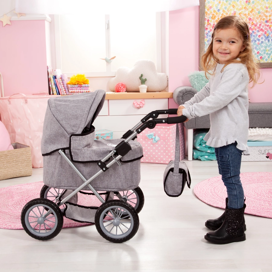 bayer Design Puppenwagen Trendy grau, mit Krone