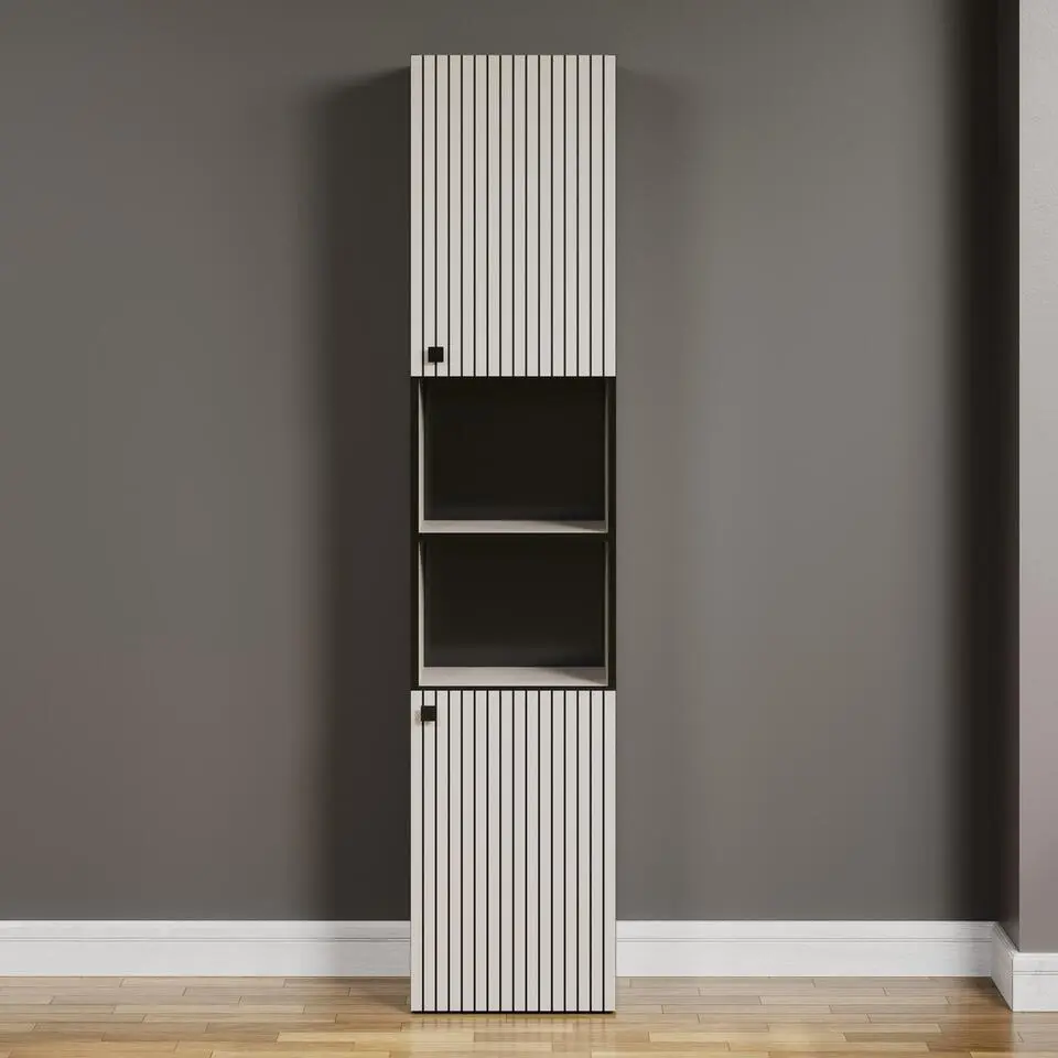 CALICOSY - Geribbelde badkamerkolom PUREBLISS - 15x122x44,5 cm