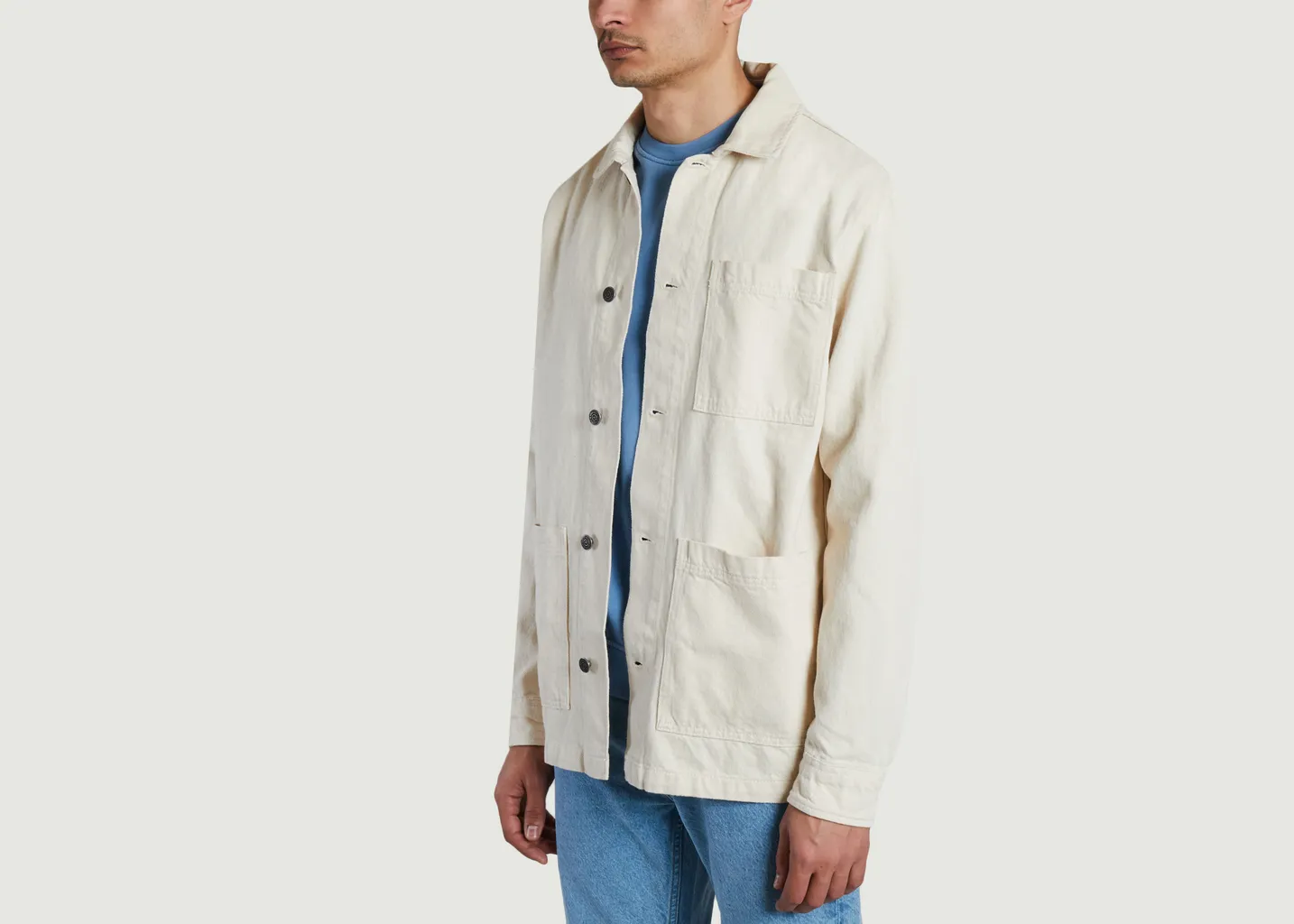 Surchemise unie en coton bio KCA