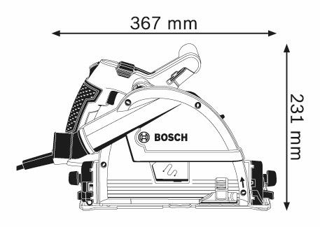 Bosch GKT 55 GCE Invalcirkelzaagmachine - 0601675000