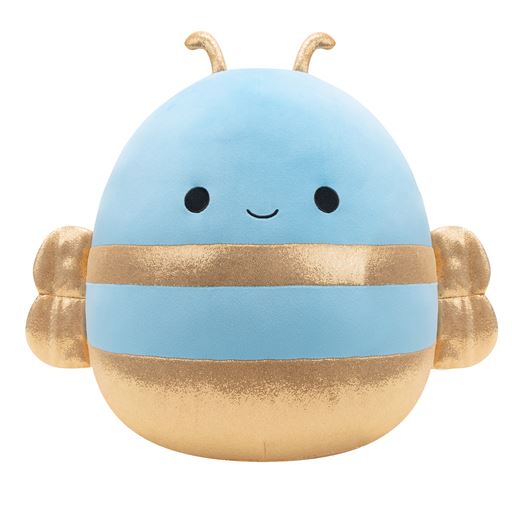 Squishmallows Queen Bee Bamse, Blå/Guld