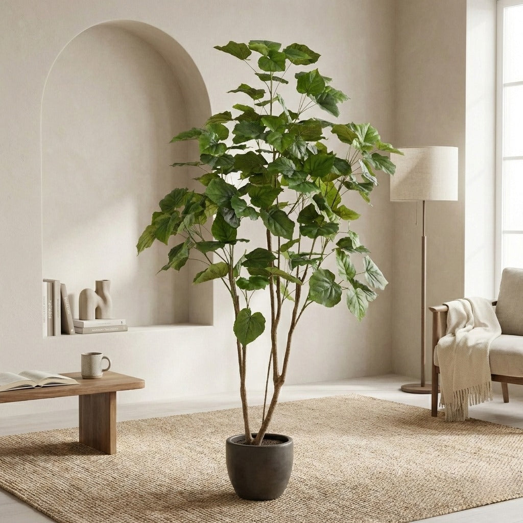 Fleurdirect Kunstplant Ficus Umbellata - Groen - Kunststof