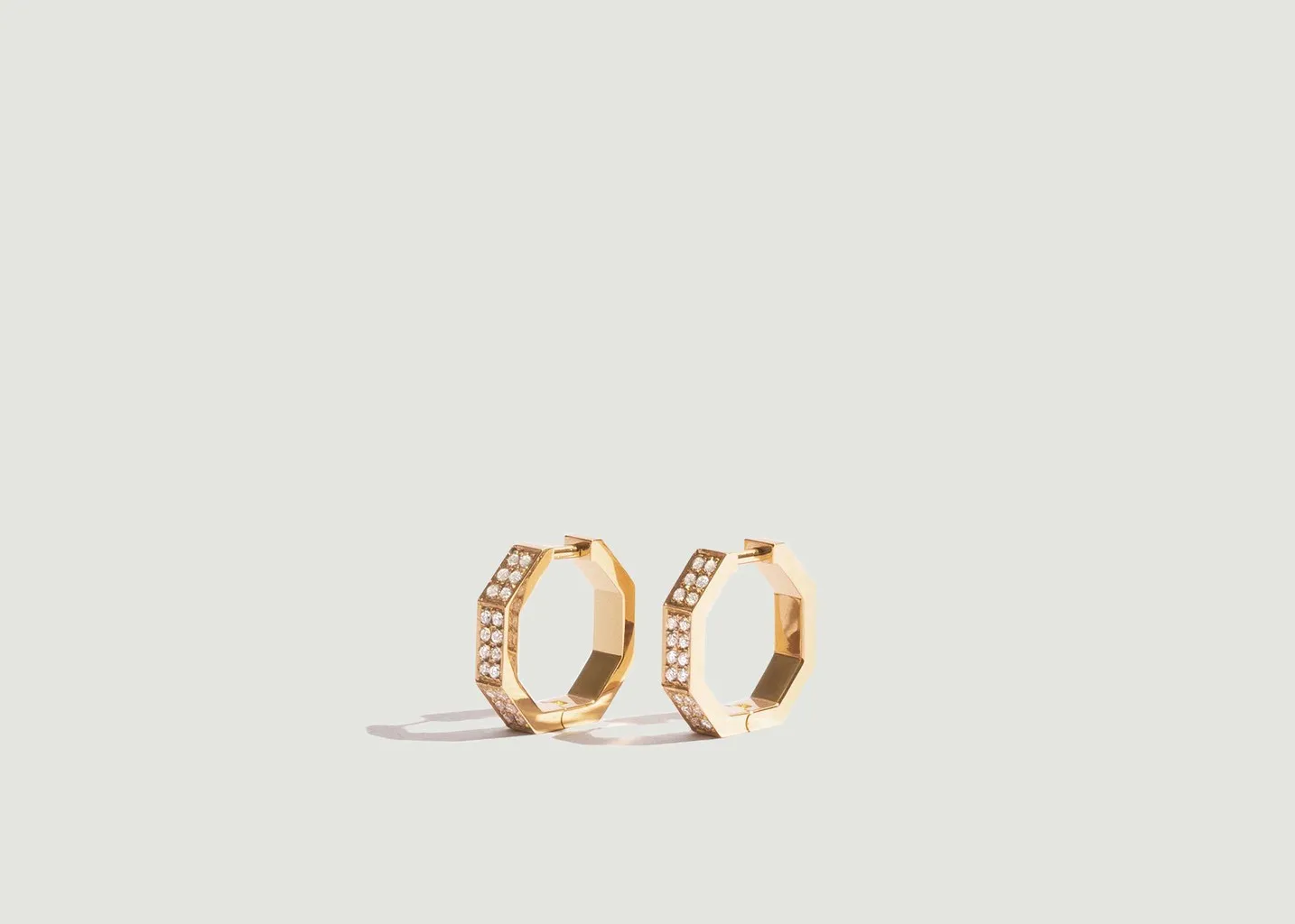 Boucles d'Oreilles Octogone Diamants JEM