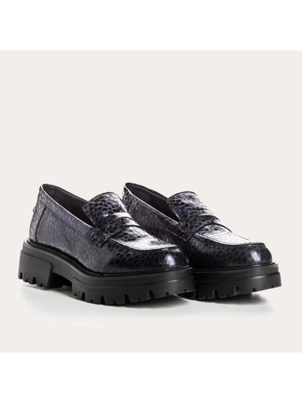 Mocassins ALABAMA Caïman Nuit - Reqins