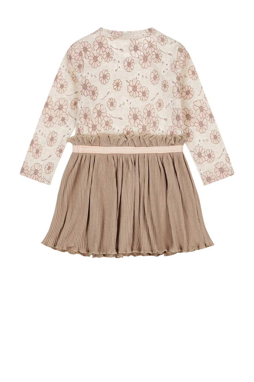 Dirkje korte jurk beige