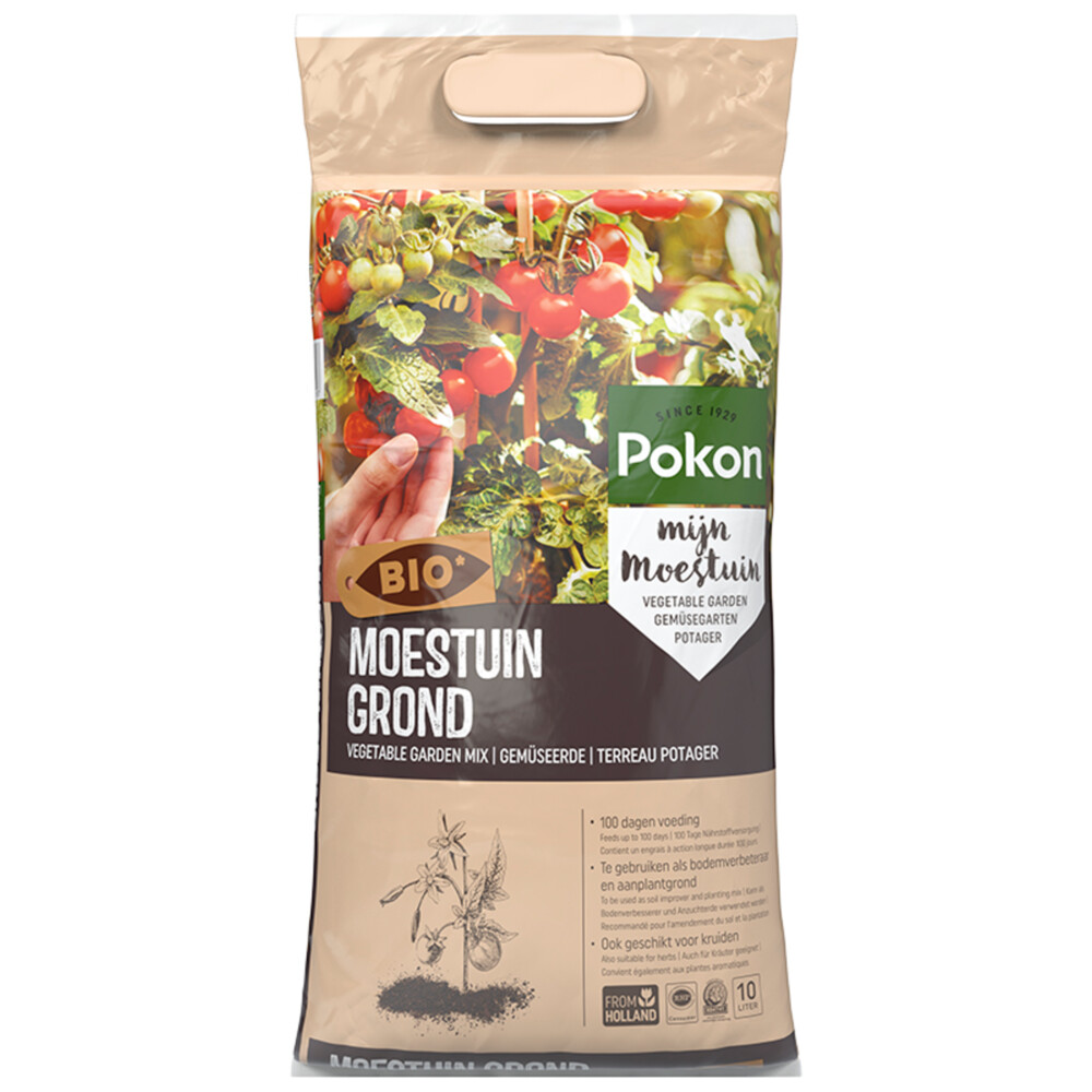 Pokon Moestuin Grond Biologisch10 liter