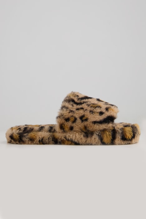 Slipper, Fake Fur, EVA-Außensohle
