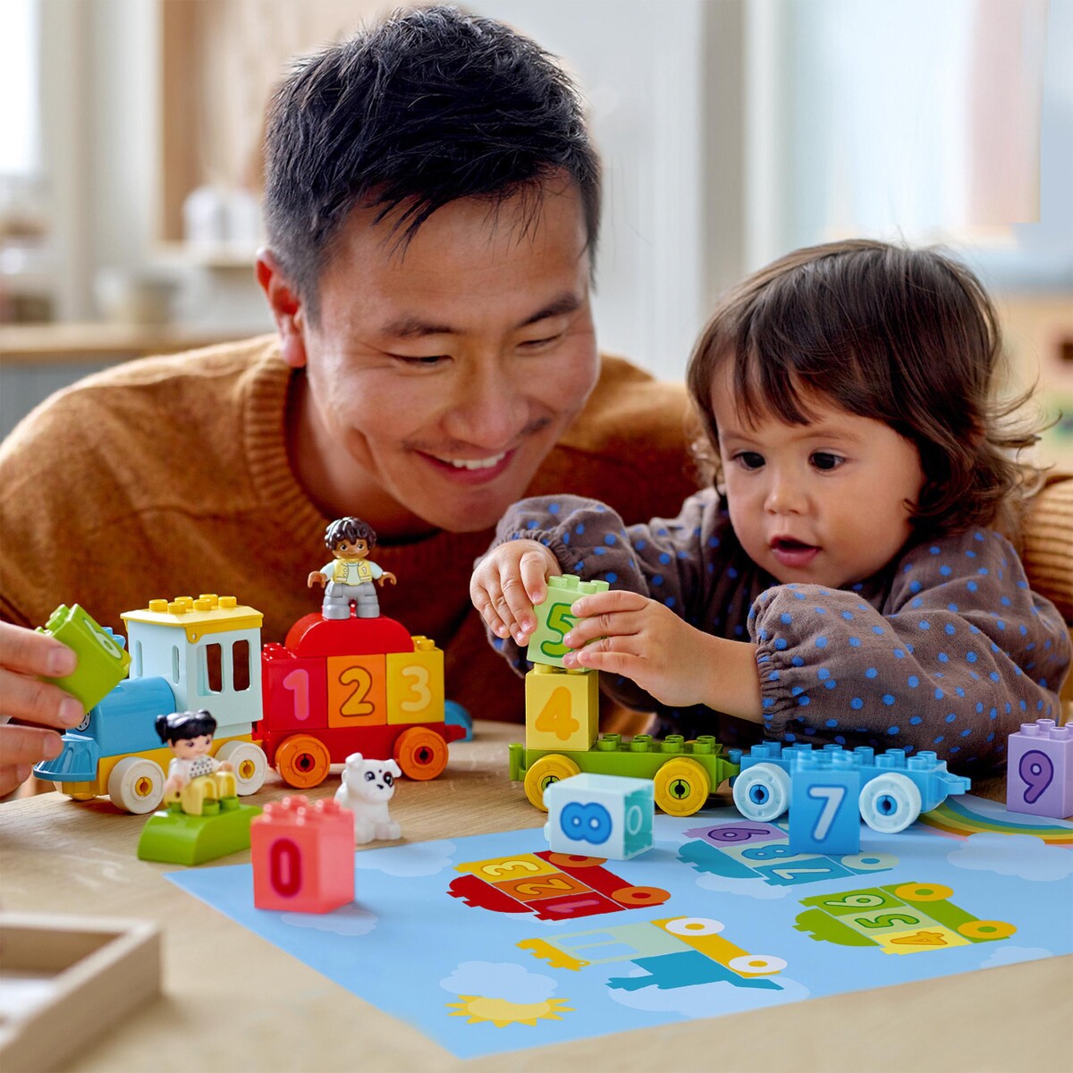 Lego Duplo - Tog Med Tal - Lær At Tælle - 10954
