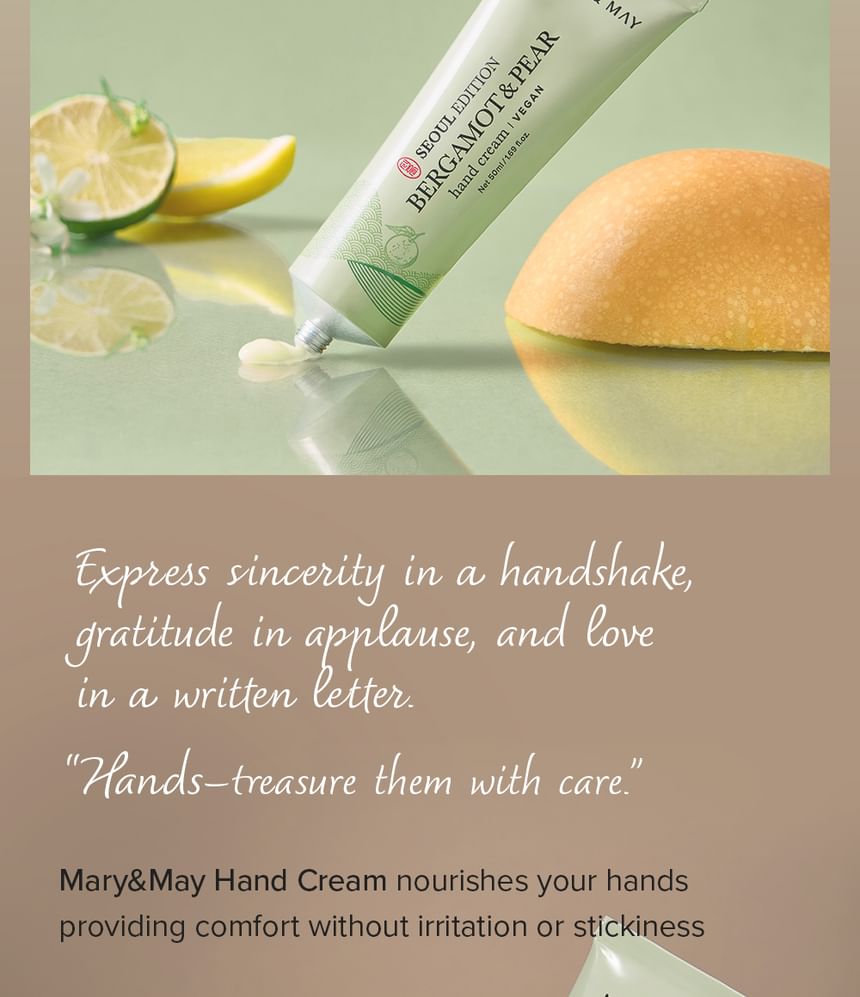 Mary&May - Bergamot & Peer Handcrème