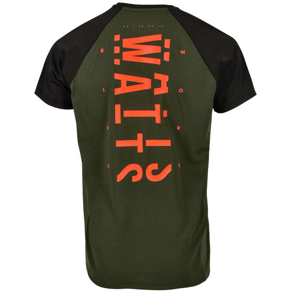 T-shirt running WATTS FASTWO TEC TEE GREEN/MUSTARD