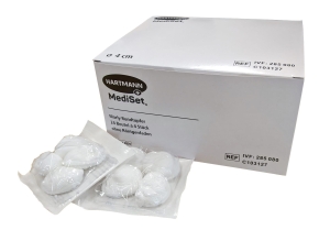 MEDISET Rundtupfer 4cm steril, 24 Beutel, 4 Stück