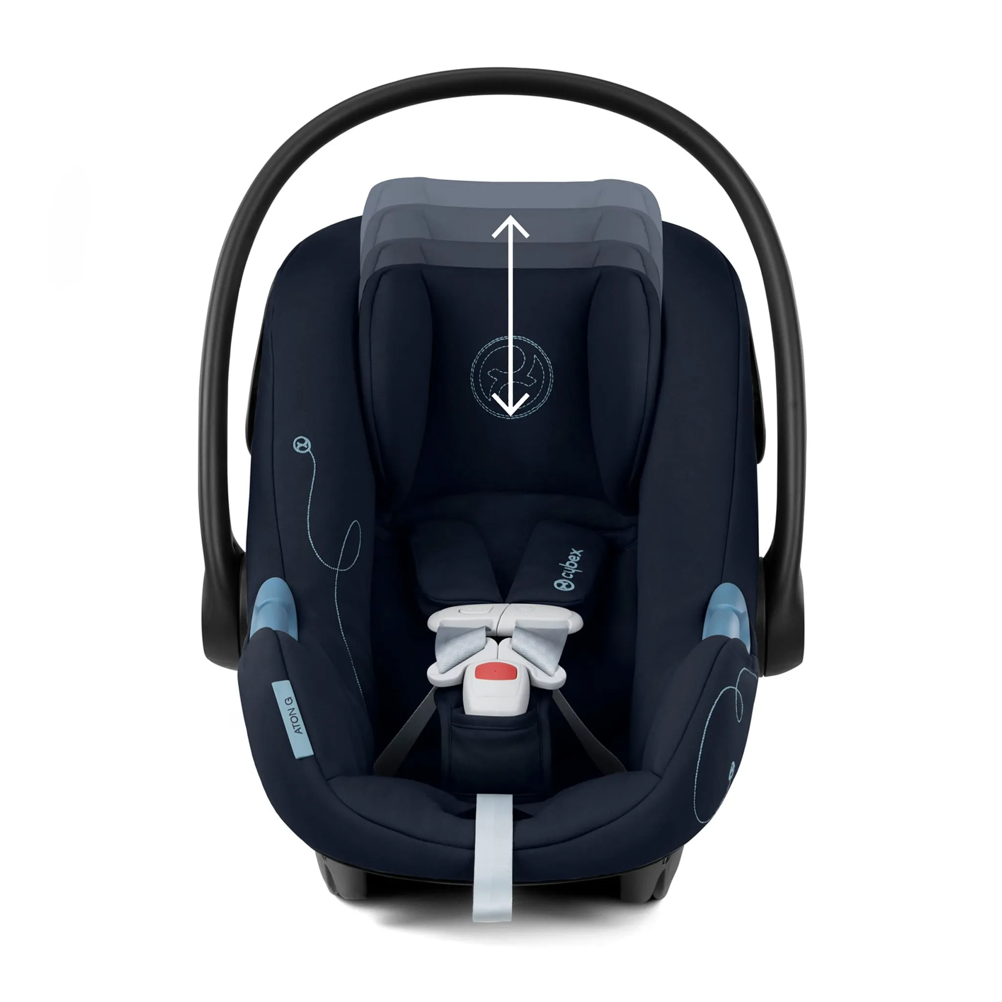 Cybex Poussette Gazelle S 2 + Siège d'Auto Aton G Swivel - Ocean Blue