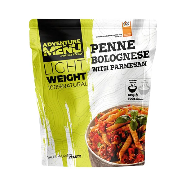 Adventure Menu -  Lightweight Penne mit Bolognesesauce und Parmesan