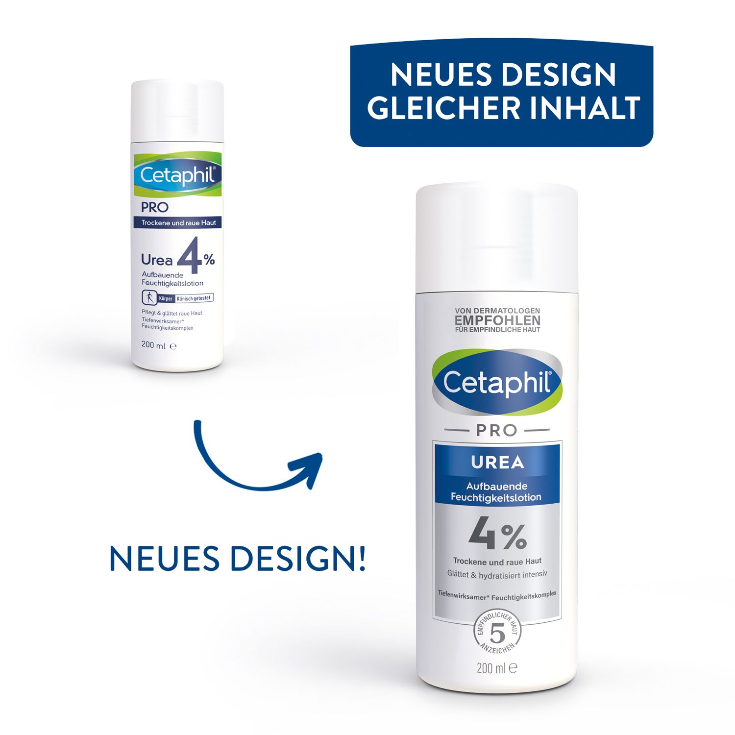 CETAPHIL PRO Urea 4% Aufbauende Feuchtigkeitslotion für trockene Haut