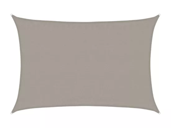 Voile d'ombrage 160 g/m² rectangulaire gris clair 3,5x4,5m PEHD