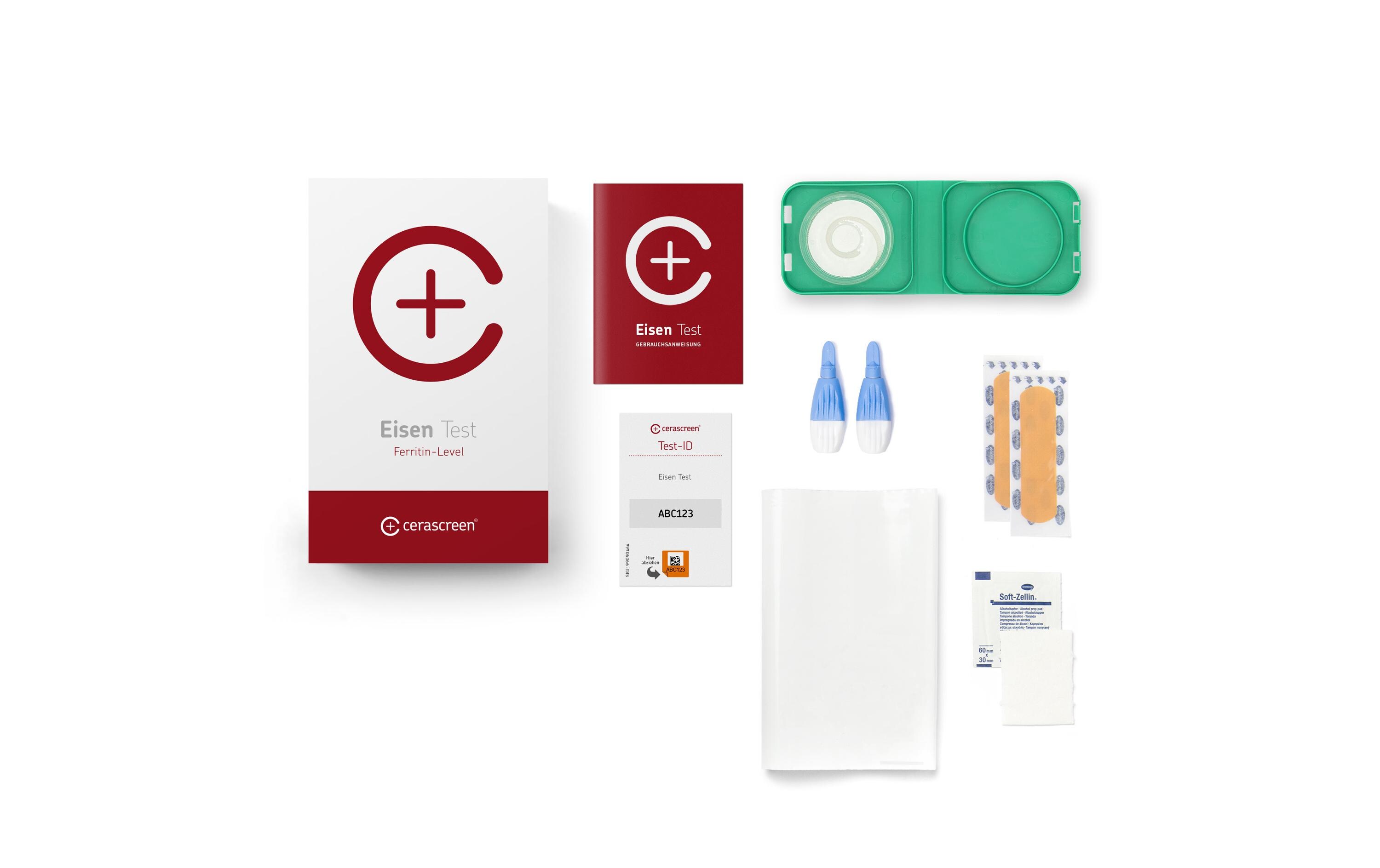 Testkit Eisenmangel 1 StückEisen Bluttest für Zuhause
