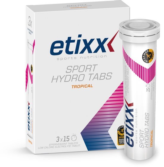 Etixx Sport Hydro Tabs Sportdrank Tropical 3 x 15 stuks