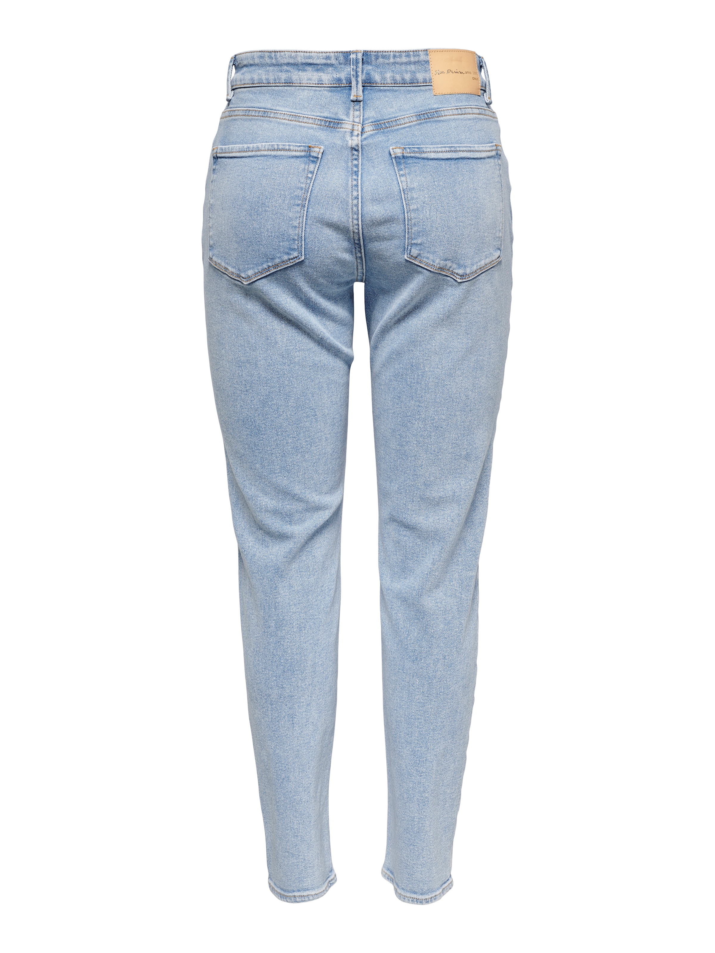 ONLY High-waist-Jeans »ONLEMILY – Ankle-Jeans mit High Waist und geradem Schnitt«, helle Waschung für einen ausgewaschenen und helleren Denim-Look