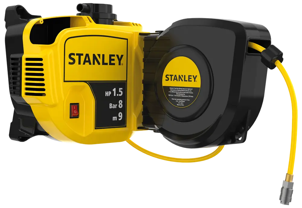 STANLEY Slangetromle trykluft 9 m