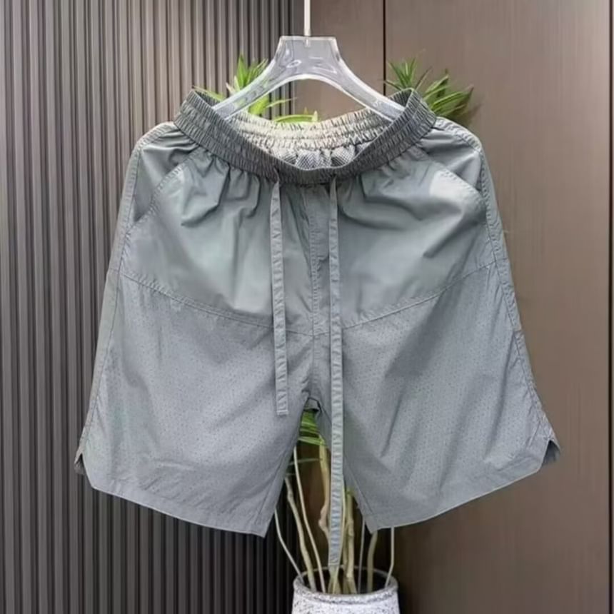 Urtishia - Effen shorts met elastische taille