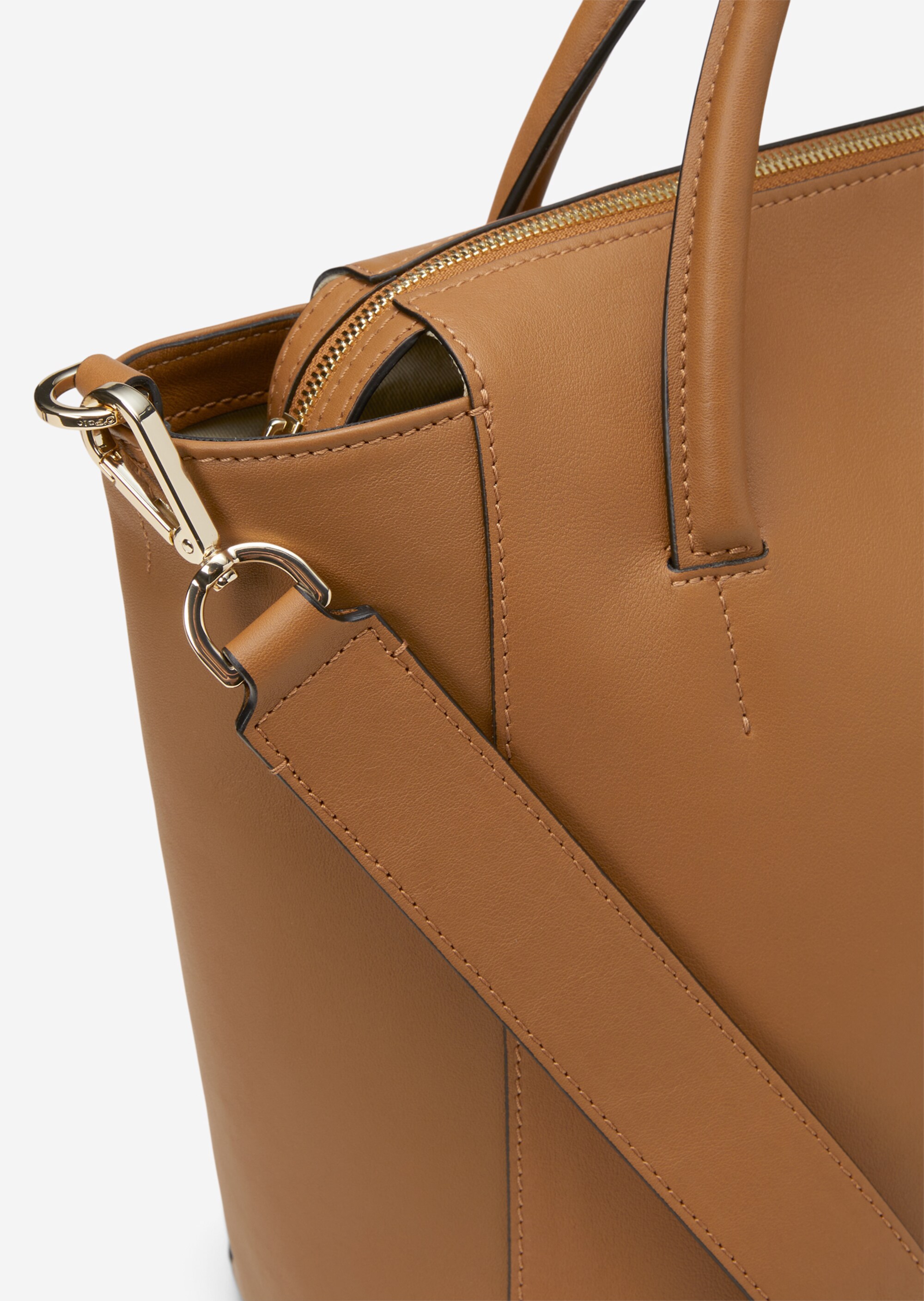 Shopper medium aus softem Veloursleder
