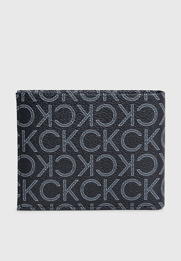 Carteira para notas com bloqueio RFID e logotipo.