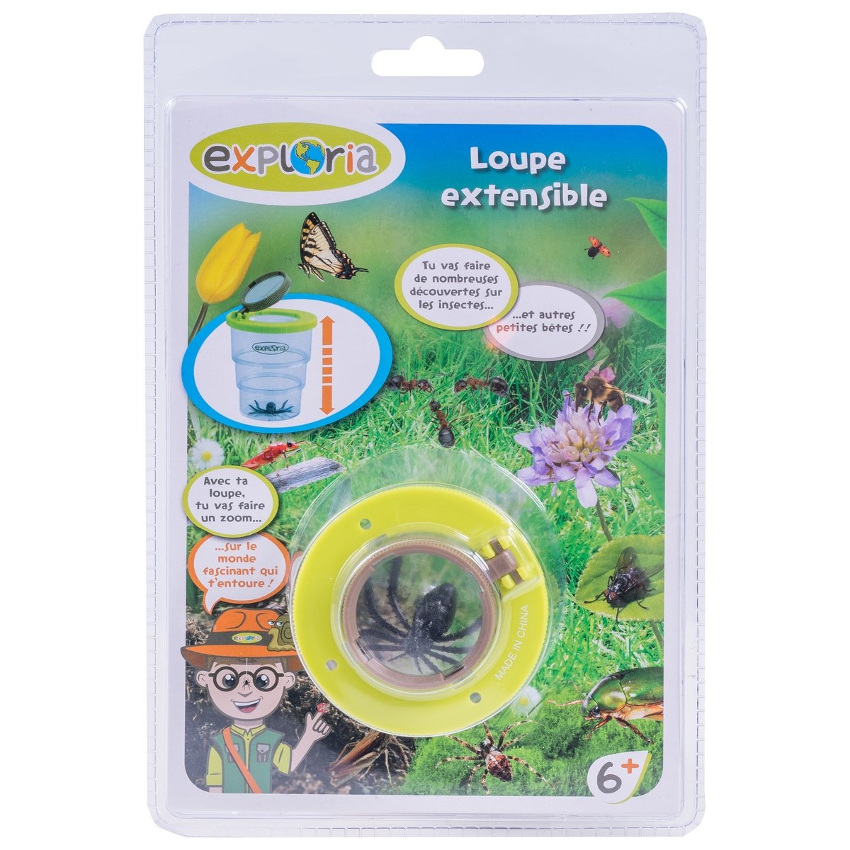 Loupe extensible pour insectes