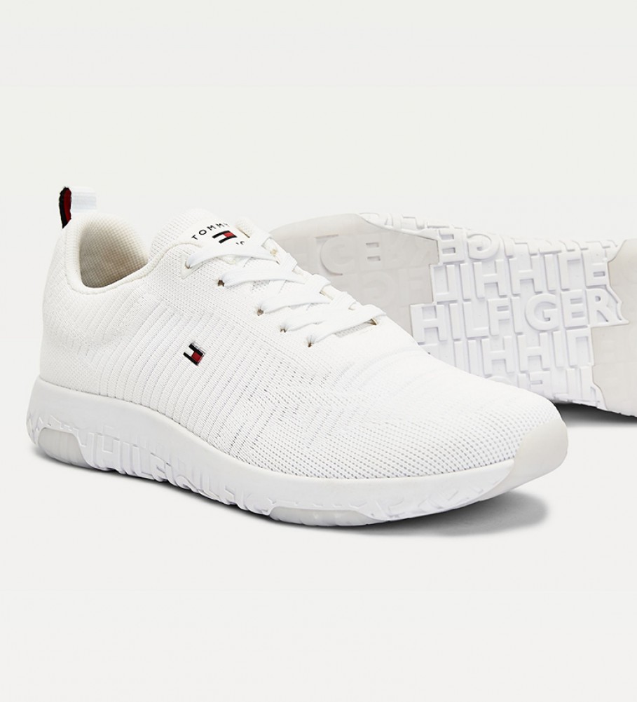 Tênis Tommy Hilfiger Corporate Knit Rib Runner, Branco
